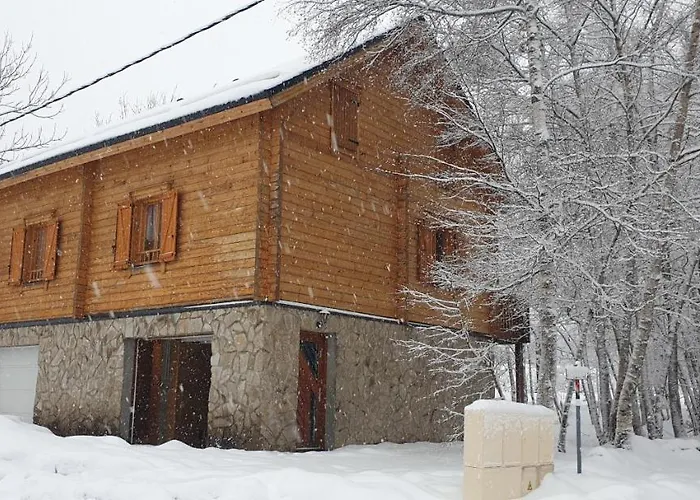 Chalet Bois Au Milieu Des Pyrénées LʼHospitalet-près-lʼAndorre